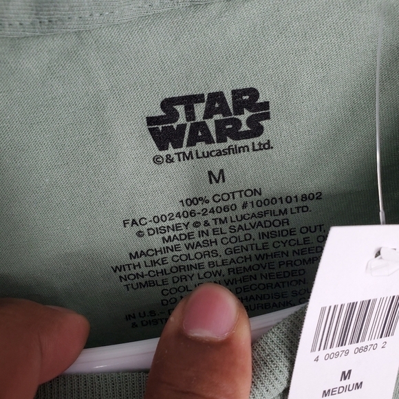 Star Wars T-Shirt Men M Han Solo Harrison Ford Green - Picture 2 of 4